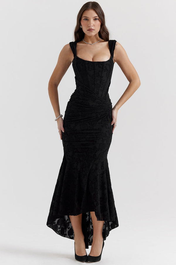 Barbara - Elegant Asymmetrical Maxi Dress