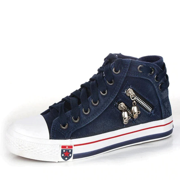 Anjaylah - Trendy High-Top Sneakers