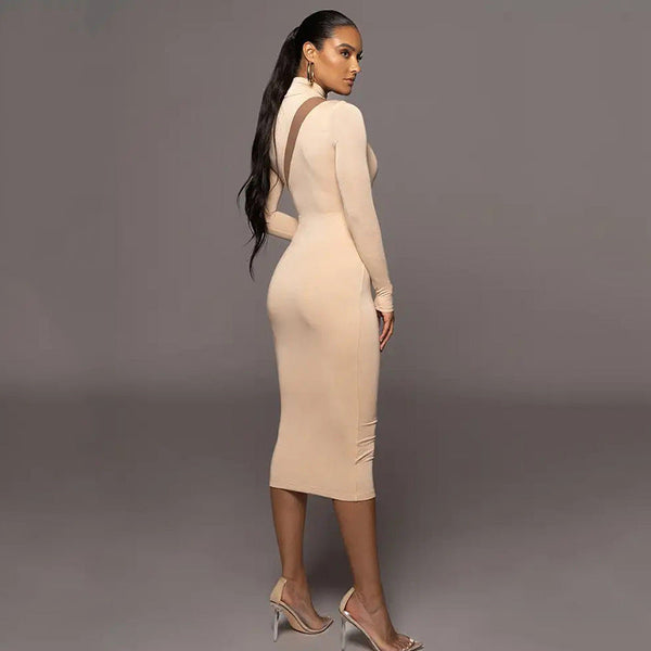 Antonia - Elegant Bodycon Midi Dress