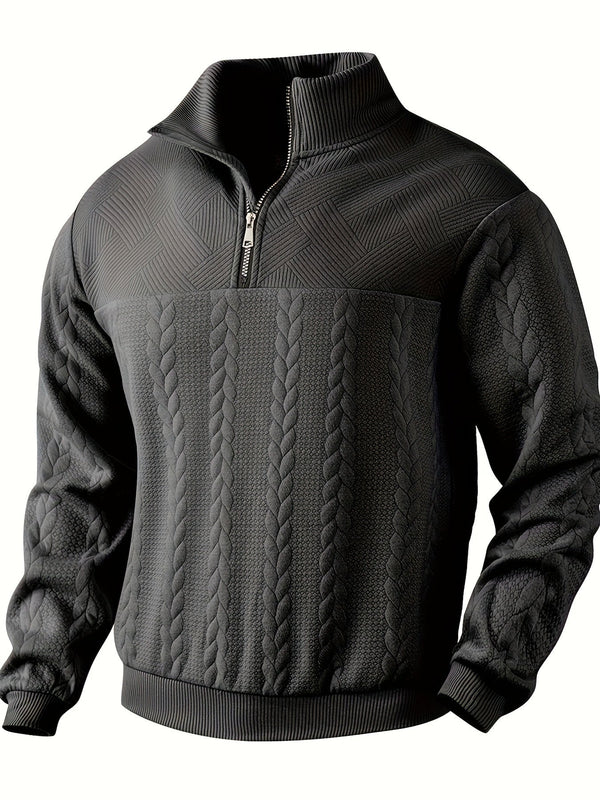 Vince – Men's Zip-Up Sweater – Fashionable & Insulated