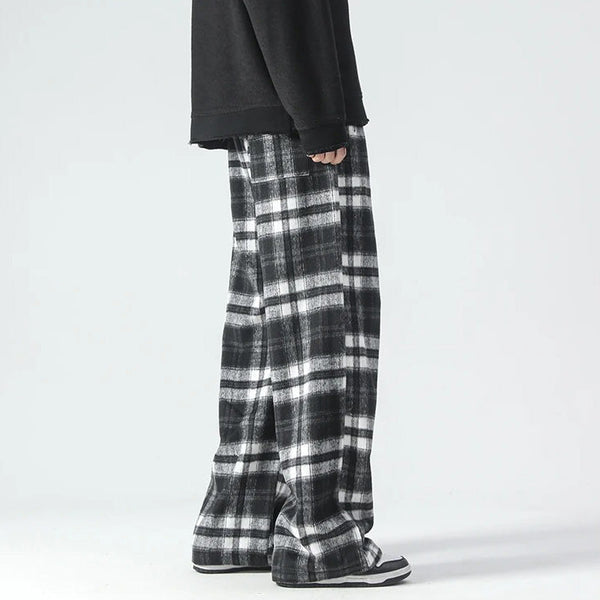 Raphael - Men's Relaxed Plaid Pants