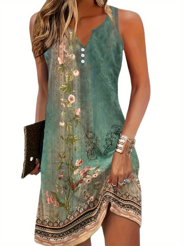 Ayla - Elegant Neck Boho Dress