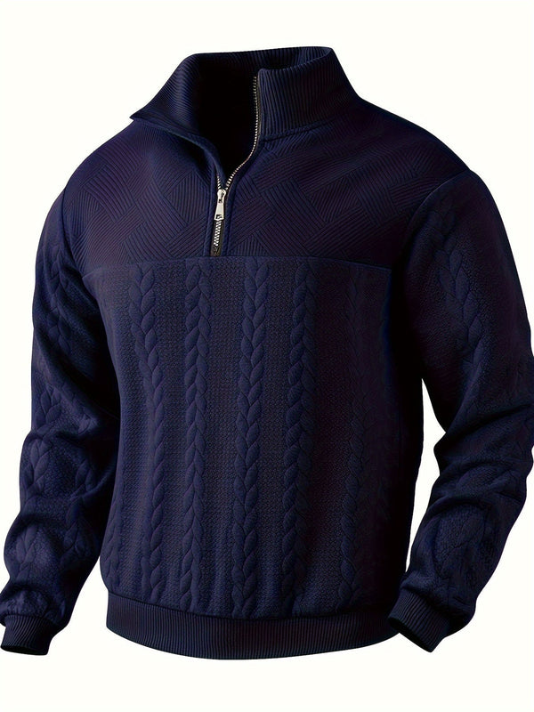 Vince – Men's Zip-Up Sweater – Fashionable & Insulated