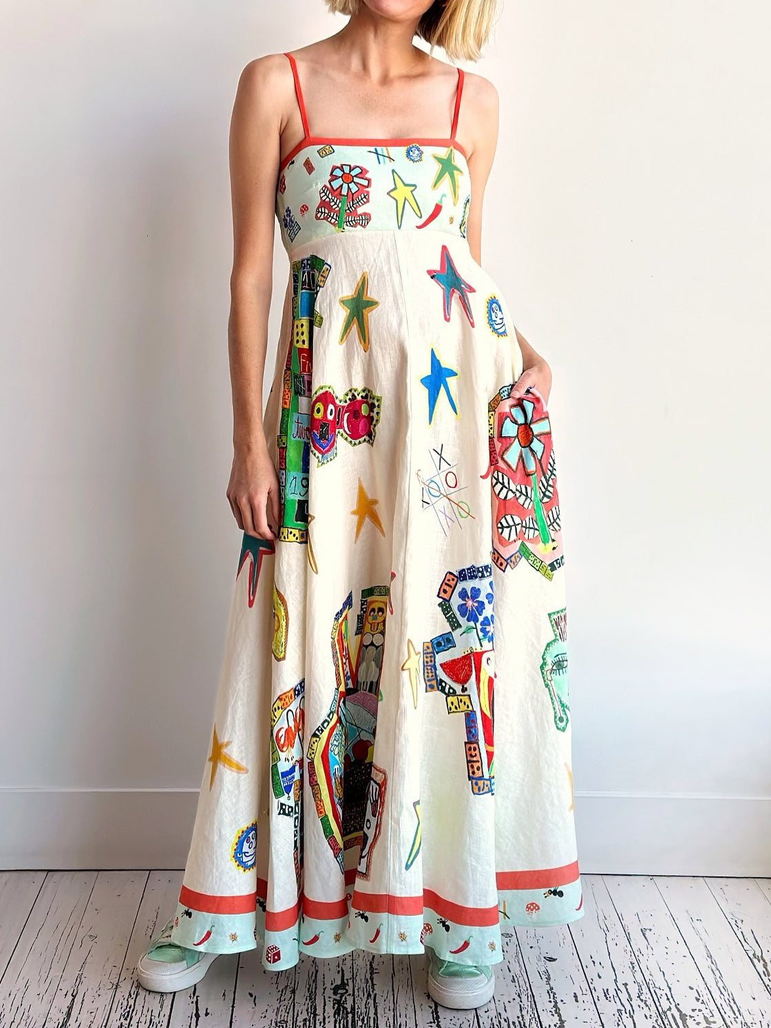 Keiko - Graffiti Printed Maxi Dress