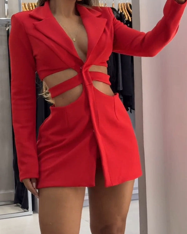 Abrielle - Cutout Blazer Dress