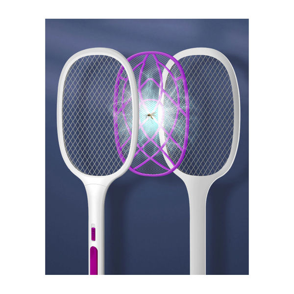 BuzzAway - 2-in-1 Racket - Mosquito Lamp & Fly Swatter for Instant Relief