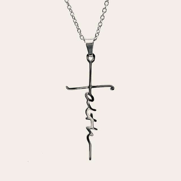 DivineGrace - Faith Pendant with Chain - Elegant & Meaningful Design