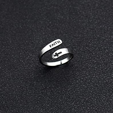 FaithFlex - Adjustable "Faith" Ring - Empowering Design & Perfect Fit