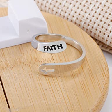 FaithFlex - Adjustable "Faith" Ring - Empowering Design & Perfect Fit