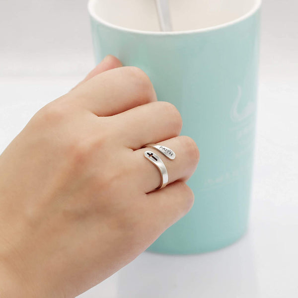 FaithFlex - Adjustable "Faith" Ring - Empowering Design & Perfect Fit