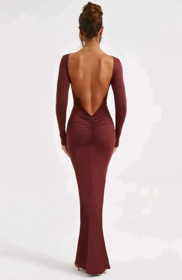 Pharsa - Backless Tailored Evening Dress