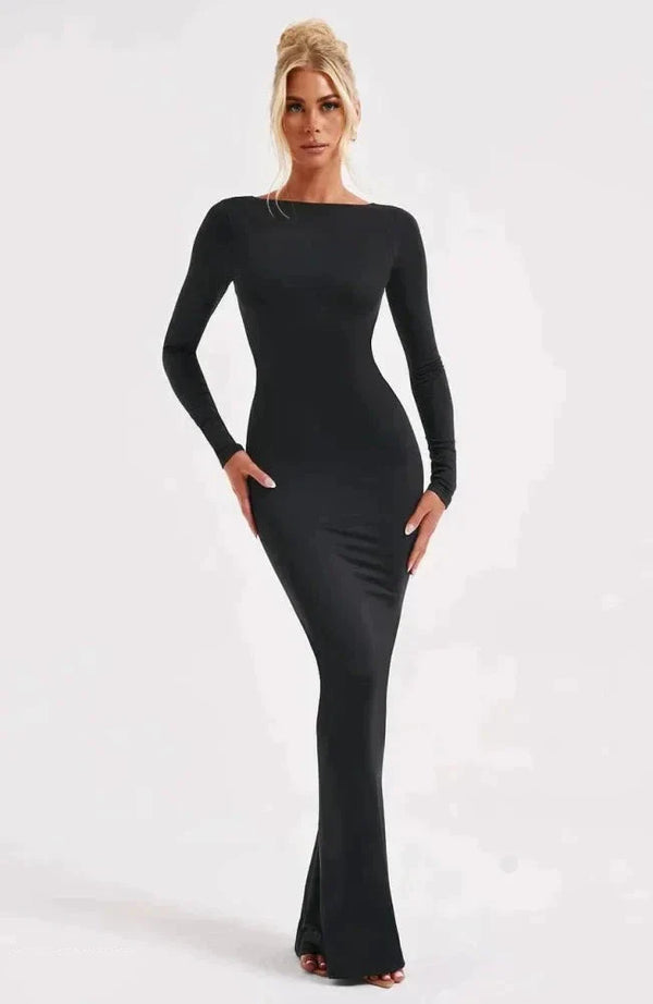 Pharsa - Backless Tailored Evening Dress