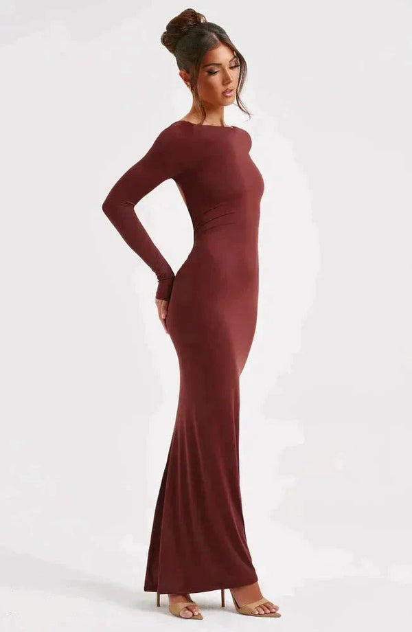 Pharsa - Backless Tailored Evening Dress