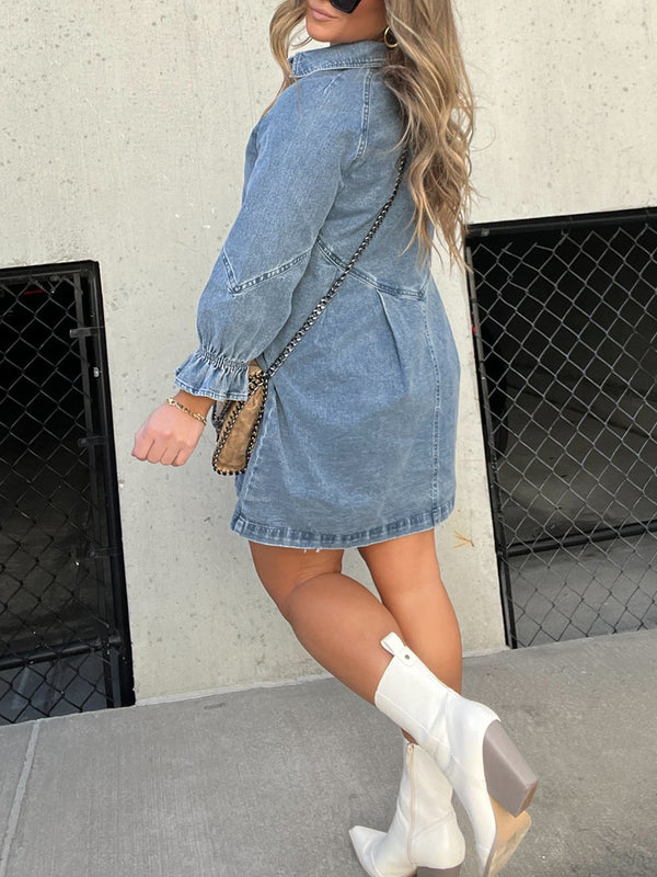 Cailyn - Long Sleeves Mini Dress