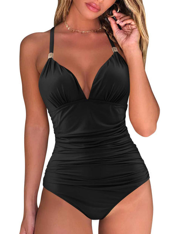 Eponin - Sexy Halter One Piece Swimwear