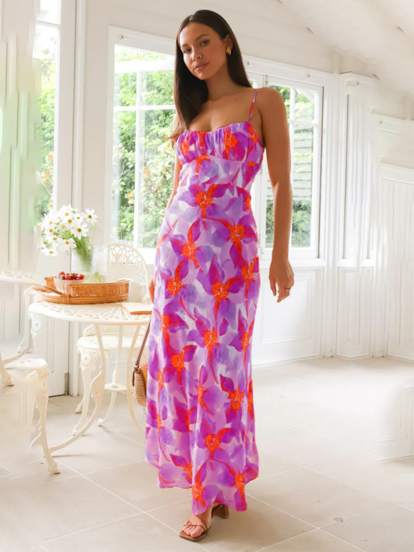 Sonya - Stunning Orange Maxi Dress