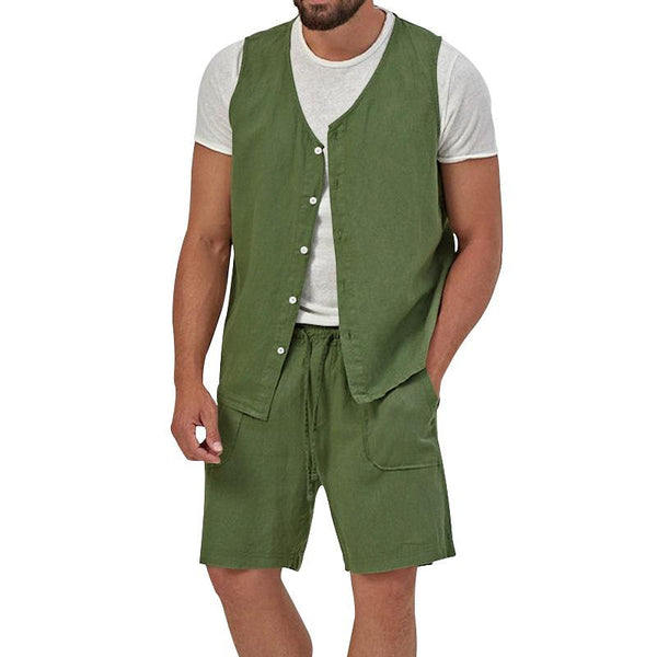 Holt - Men's Shirt Vest and Short Set