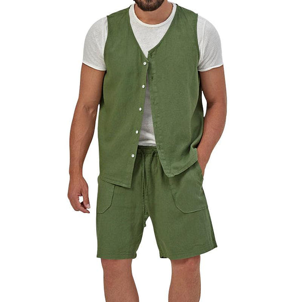 Holt - Men's Shirt Vest and Short Set