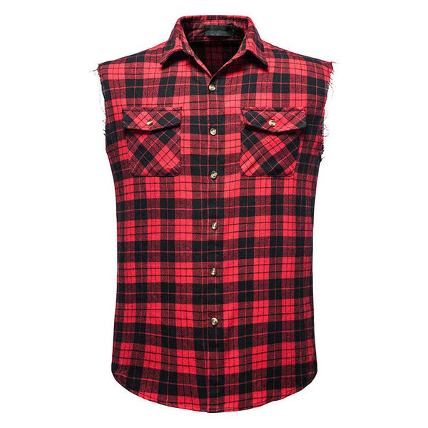 Thaddeus - Men's Sleeveless Plaid