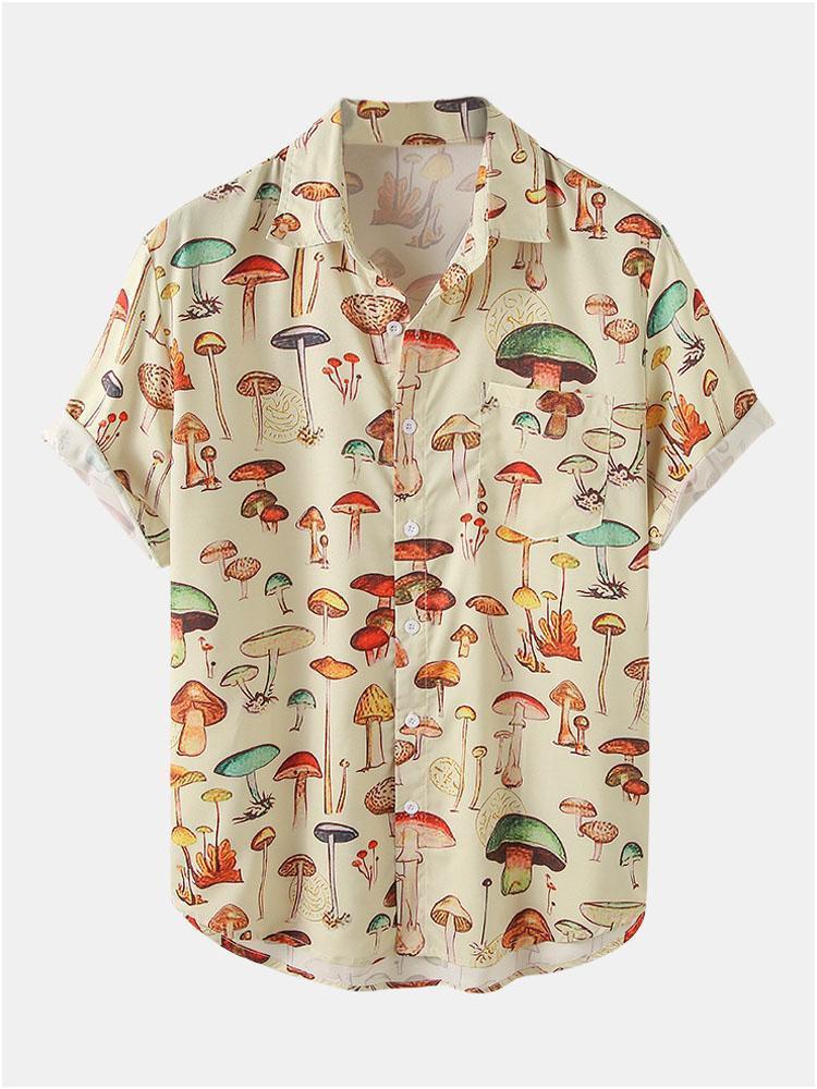 Burn - Mushroom Printed Shirt