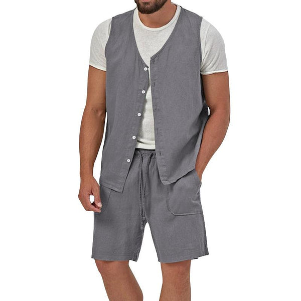 Holt - Men's Shirt Vest and Short Set