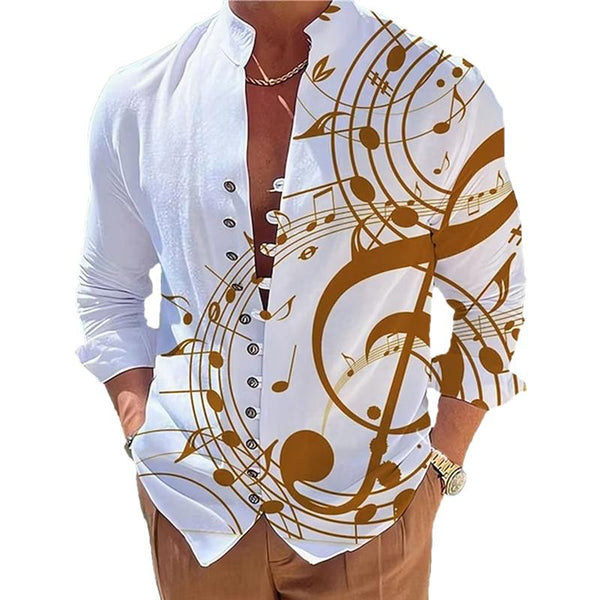 Eamon - Men's Musical Notes Print