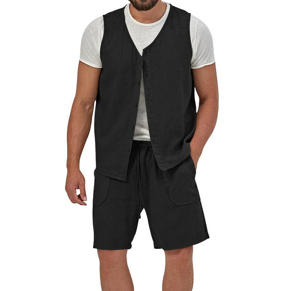 Holt - Men's Shirt Vest and Short Set