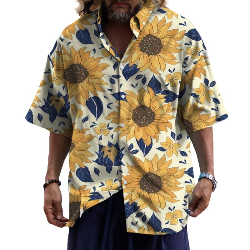 Anders - Men's Hawaiian Sunflower Shirt