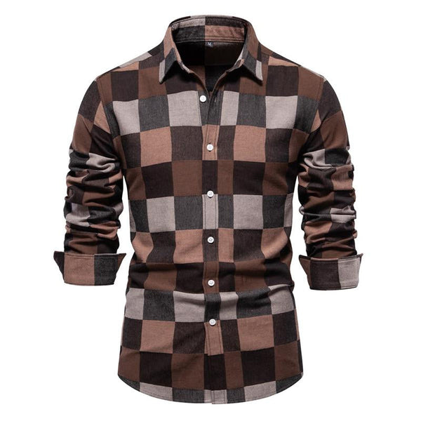 Irra - Men's Retro Plaid Top