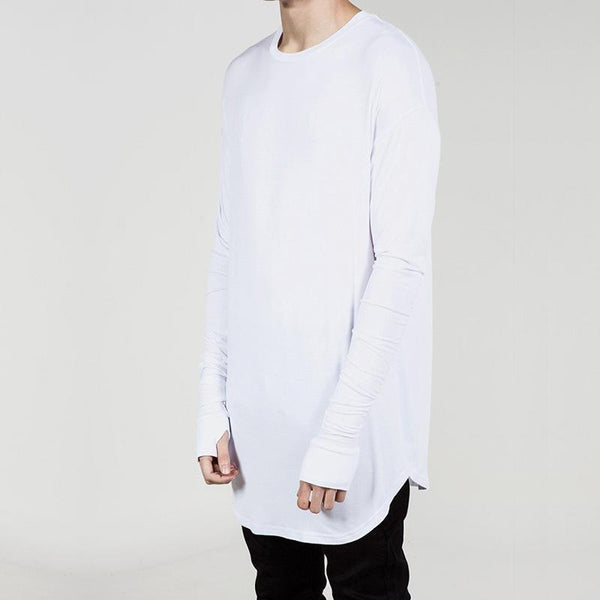 Aurelio - Rounded Hem Long Sleeves