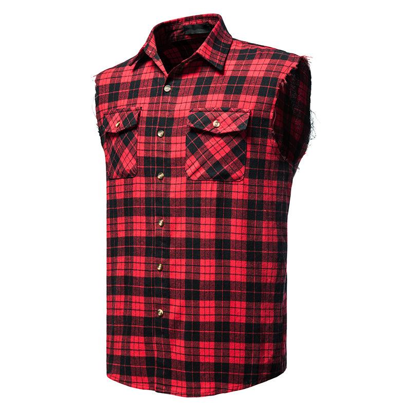 Thaddeus - Men's Sleeveless Plaid