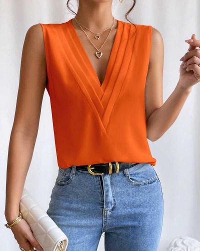 Micaya - V Neck Sleeveless Top