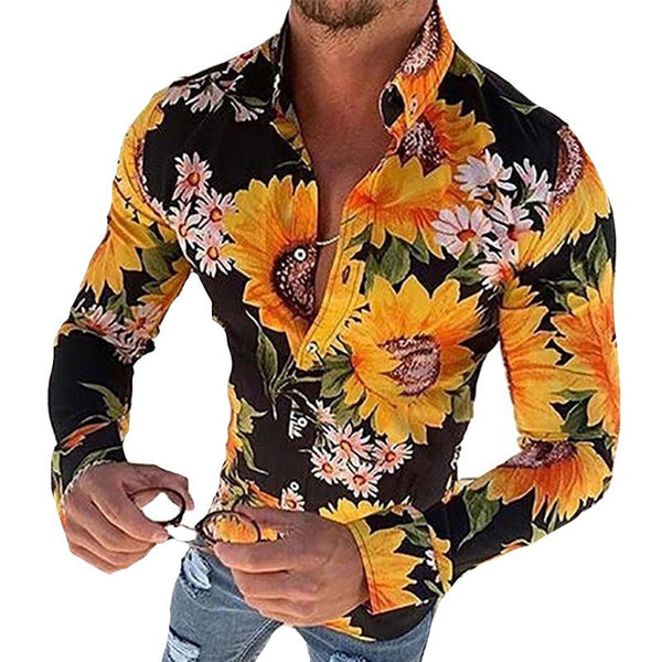 Vito - Men's Casual Sunflower Top