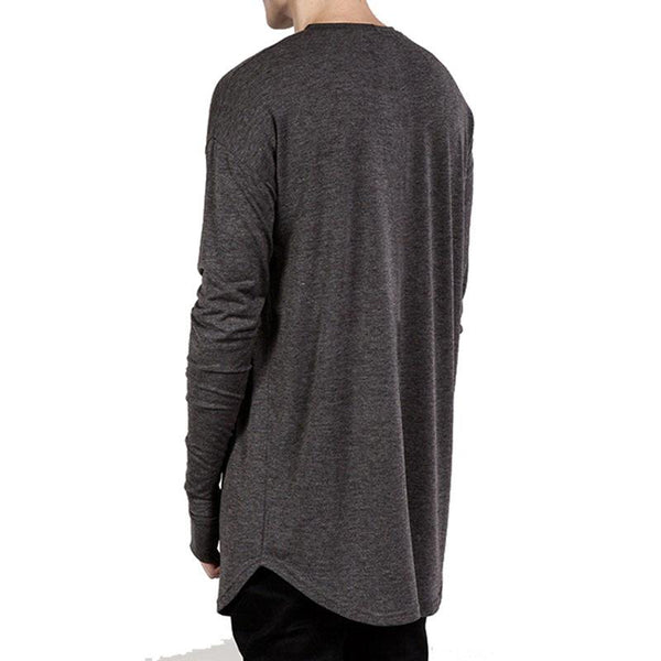 Aurelio - Rounded Hem Long Sleeves