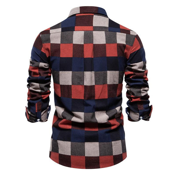 Irra - Men's Retro Plaid Top