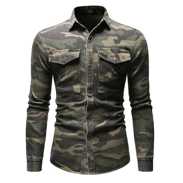 Gannon - Men's Casual Camouflage Top