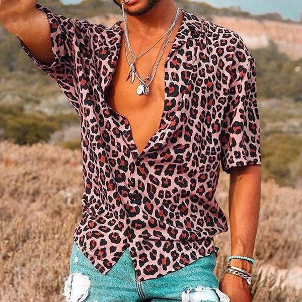 Barrett - Men's Leopard Print Top