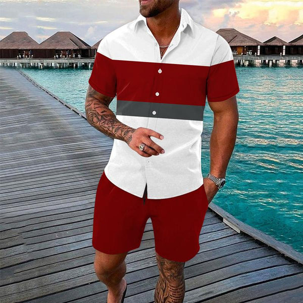 Evert - Trending Men's Striped Shirt Set