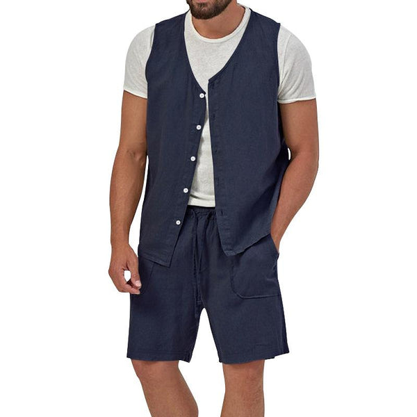 Holt - Men's Shirt Vest and Short Set