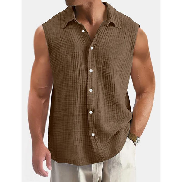 Fabian - Men's Sleeveless Shirt Top