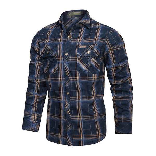 Lennart - Men's Flannel Polo Top