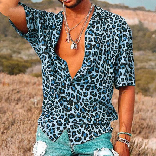 Barrett - Men's Leopard Print Top