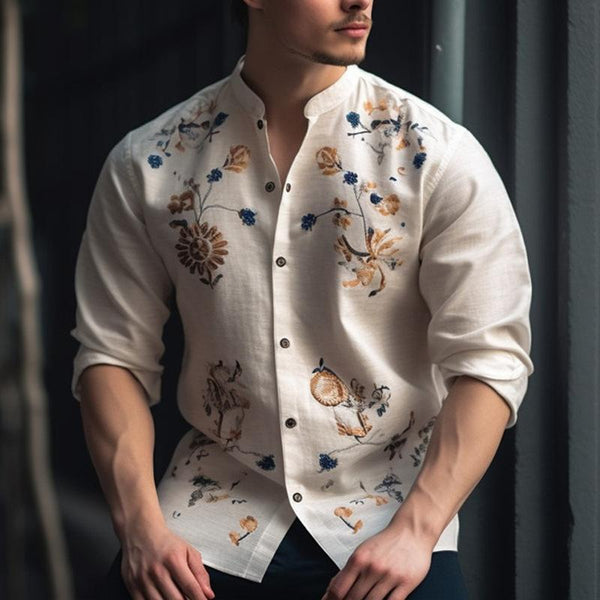 Sheldon - Men's Casual Floral Print