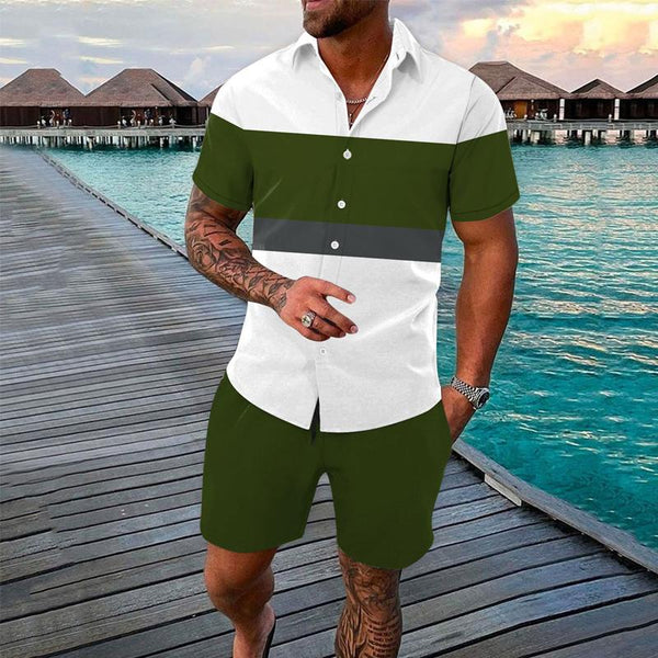 Evert - Trending Men's Striped Shirt Set