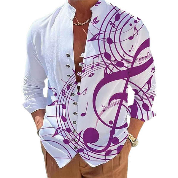 Eamon - Men's Musical Notes Print