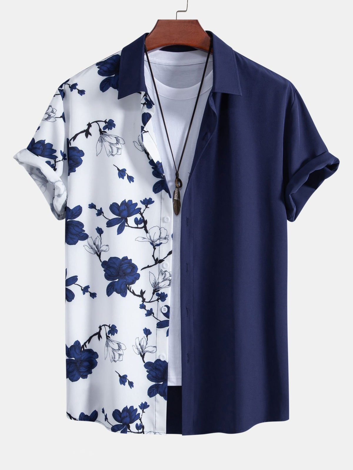 Alessandro - Printed Men's Short Sleeves Shirt