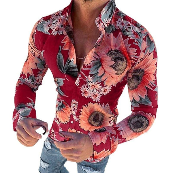 Vito - Men's Casual Sunflower Top