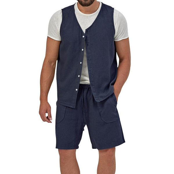 Holt - Men's Shirt Vest and Short Set