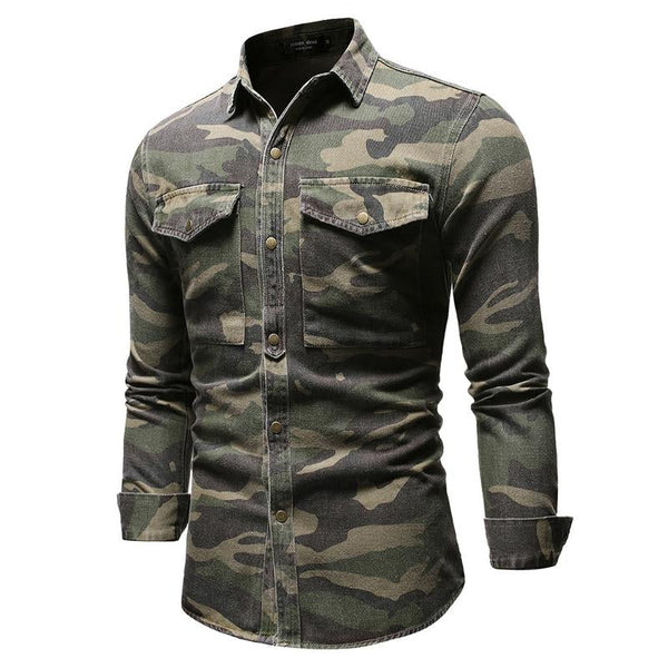 Gannon - Men's Casual Camouflage Top