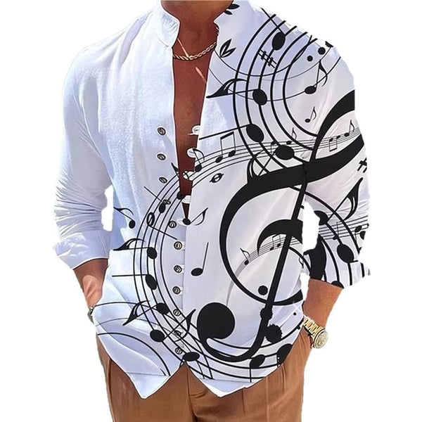 Eamon - Men's Musical Notes Print